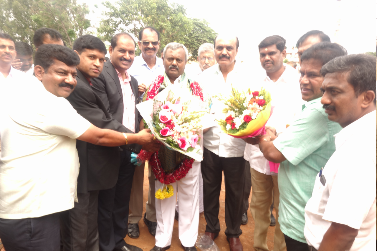 SOMASHEKHAR Yeshwanthpura MLA at Bhoomi Puja